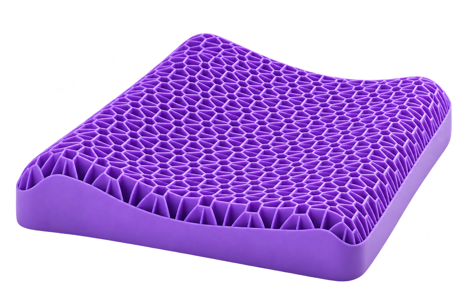 Purple honeycomb gel seat cushion